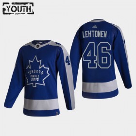Barn Ishockey Toronto Maple Leafs tröja Mikko Lehtonen 46 2020-21 Reverse Retro Authentic